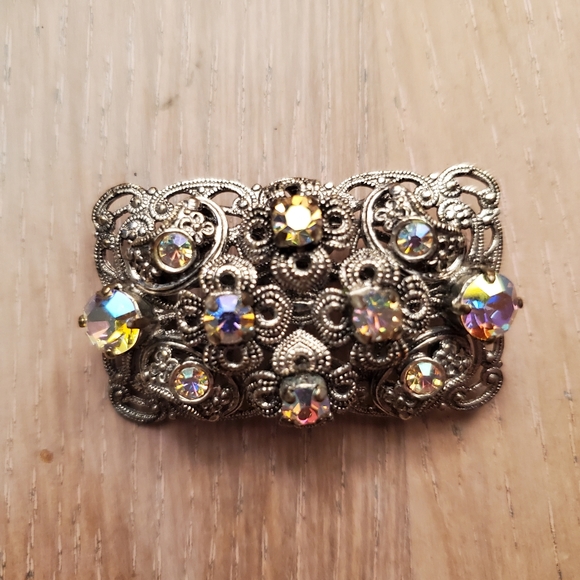 Vintage filigree Made in Germany brooch. RARE - Picture 2 of 13